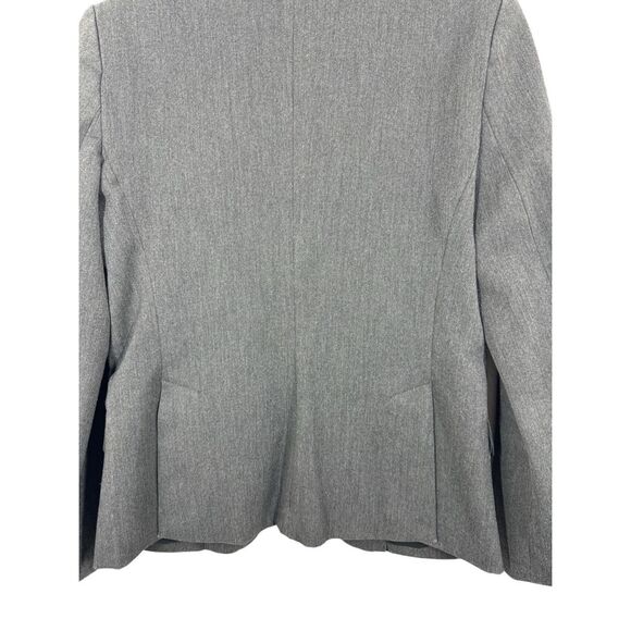 Express Gray Long Sleeve Blazer Jacket Size 6 Single Button Career Formal - Picture 4 of 11